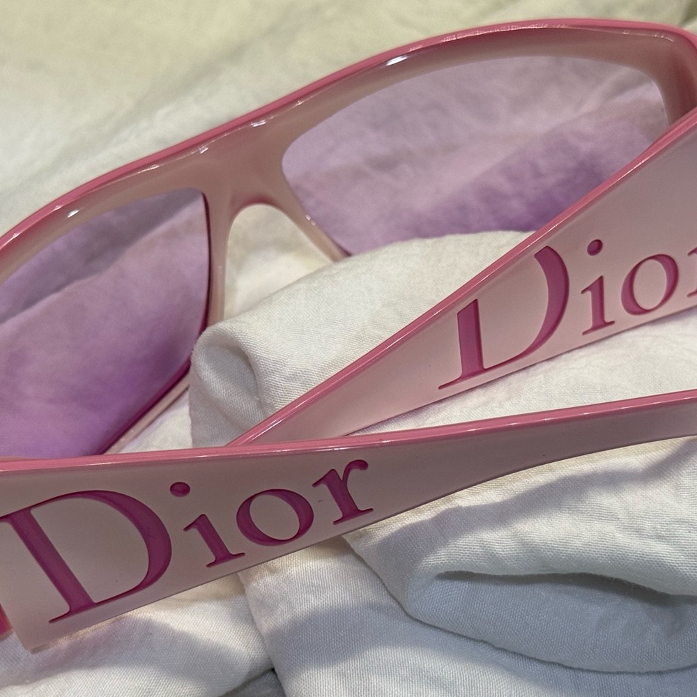💖 Dior “Your Dior 1” Oversized Shield Sunglasses – Pink | Made in Italy